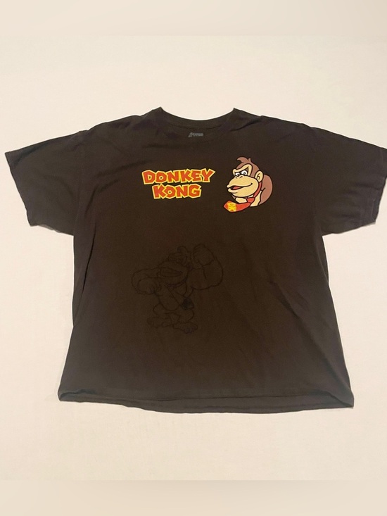 Nintendo Other - Nintendo Super Mario Donkey Kong Graphic Tee Dark Brown Size 2XL